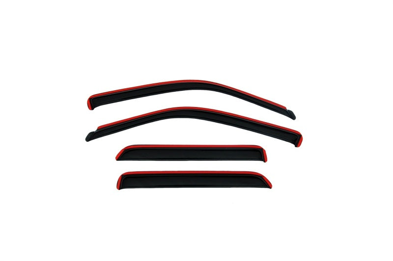 AVS 01-07 Toyota Sequoia Ventvisor In-Channel Front & Rear Window Deflectors 4pc - Smoke AVS Wind Deflectors  AXOPROS