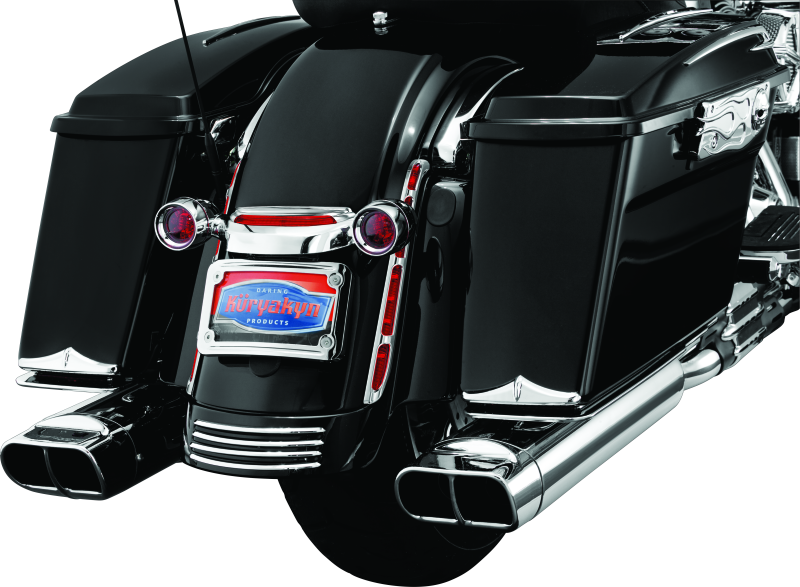 Kuryakyn Rear Fender Accents FLHX & FLTR Models Chrome Kuryakyn Exterior Trim  AXOPROS