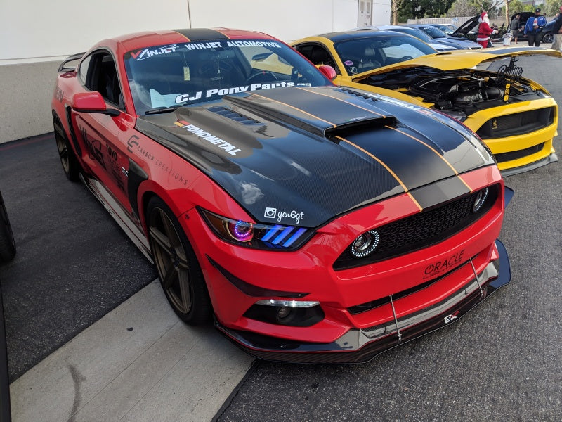 Oracle 15-17 Ford Mustang V6/GT/Shelby Dynamic DRL  w/ Halo Kit - ColorSHIFT - Dynamic ORACLE Lighting Headlights  AXOPROS
