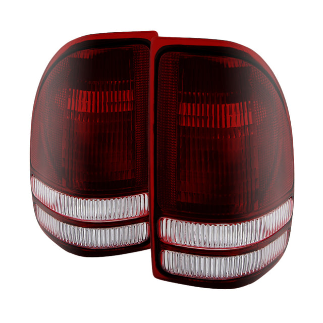 Xtune Dodge Dakota 1997-2004 OEM Style Tail Lights -Red Smoked ALT-JH-DDAK97-OE-RSM SPYDER Tail Lights  AXOPROS