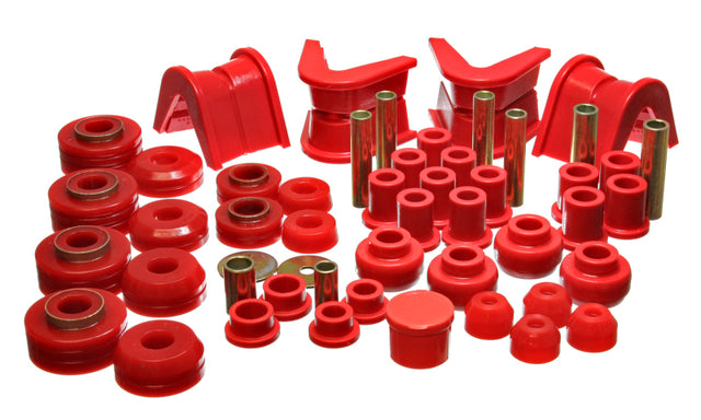 Energy Suspension 73-79 Ford F-150 Pickup 4WD Red Hyper-flex Master Bushing Set Energy Suspension Bushing Kits  AXOPROS