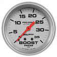 Autometer Ultra-Lite 2 5/8in Mechanical Boost Gauge AutoMeter Gauges  AXOPROS