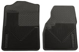 Husky Liners 94-01 Dodge Ram 1500/2500/3500/80-96 Ford Bronco Heavy Duty Black Front Floor Mats Husky Liners Floor Mats - Rubber  AXOPROS