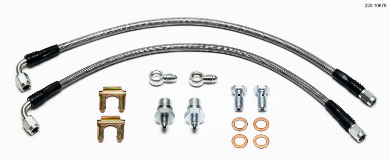 Wilwood Flexline Kit Rear Mini Cooper w/ Combination Parking Brake Caliper Wilwood Brake Line Kits  AXOPROS