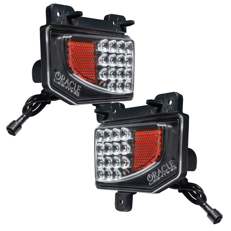 Oracle Jeep Gladiator JT Rear Bumper LED Reverse Lights w/ Plug & Play Harness - 6000K ORACLE Lighting Tail Lights  AXOPROS