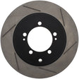 StopTech Power Slot 03-06 Evo 8 & 9 Slotted Right Rear Rotor Stoptech Brake Rotors - Slotted  AXOPROS
