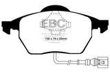 EBC 99-05 Volkswagen Beetle 1.8 Turbo Greenstuff Front Brake Pads EBC Brake Pads - Performance  AXOPROS