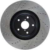 StopTech 05-10 Subaru Impreza WRX/STi Slotted & Drilled Left Front Rotor Stoptech Brake Rotors - Slot & Drilled  AXOPROS