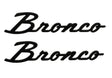 Ford Racing 21-24 Bronco Classic Script Fender Badge Kit - Gloss Black Ford Racing Other Body Components  AXOPROS