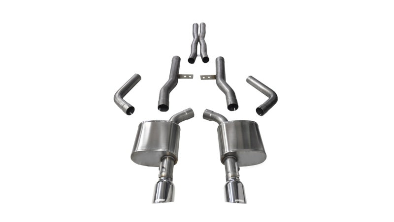 Corsa 2015-2023 Dodge Charger SRT/Scat Pack/R/T 6.4L Polished Xtreme Cat-Back Exhaust CORSA Performance Catback  AXOPROS