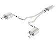 Borla Cat Back 15-17 Ford Mustang 3.7L V6 MT/AT 2.25in Pipe 4in Single Round Rolled Tips Borla Catback  AXOPROS