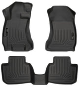 Husky Liners Subaru 12-14 Impreza/2015 WRX/STi WeatherBeater Combo Front&2nd Row Black Floor Liners Husky Liners Floor Mats - Rubber  AXOPROS