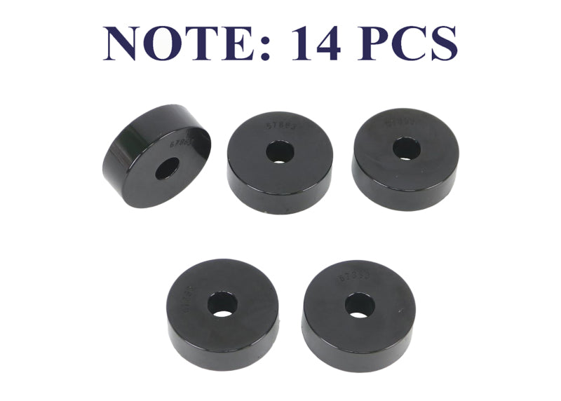 Whiteline 1959-1973 Jeep CJ5 Body Mount Bushing Set Whiteline Bushing Kits  AXOPROS