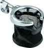 Kuryakyn Universal Passenger Drink Holder With Basket Black & Chrome Kuryakyn Cup Holders  AXOPROS