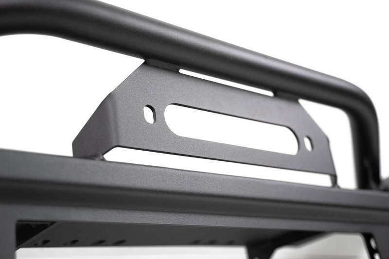 DV8 Offroad 18-23 Jeep Wrangler JL / 20-23 Jeep Gladiator JT FS-7 Mid-Width Winch Front Bumper DV8 Offroad Bumpers - Steel  AXOPROS