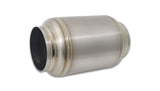 Vibrant Titanium Muffler w/Natural Tip 3.5in. Inlet / 3.5in. Outlet / 5.5in Dia Vibrant Muffler  AXOPROS