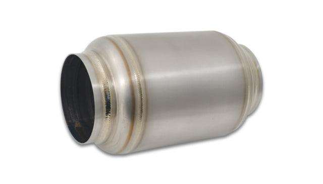 Vibrant Titanium Muffler w/Natural Tip 3.5in. Inlet / 3.5in. Outlet / 5.5in Dia Vibrant Muffler  AXOPROS