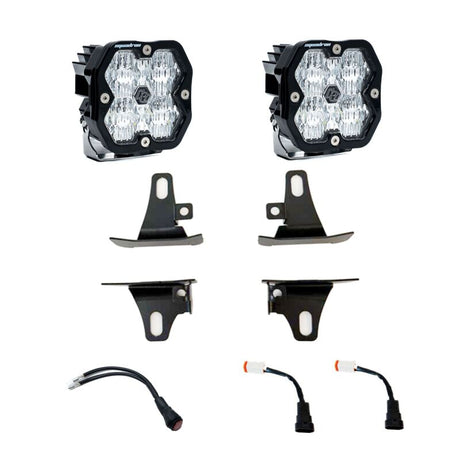 Baja Designs Baja Designs 17-22 Ford Super Duty / 15-20 F-150 Squadron Sport 2.0 Fog Pocket Kit (WC) - Clear Fog Lights aftermarket performance part