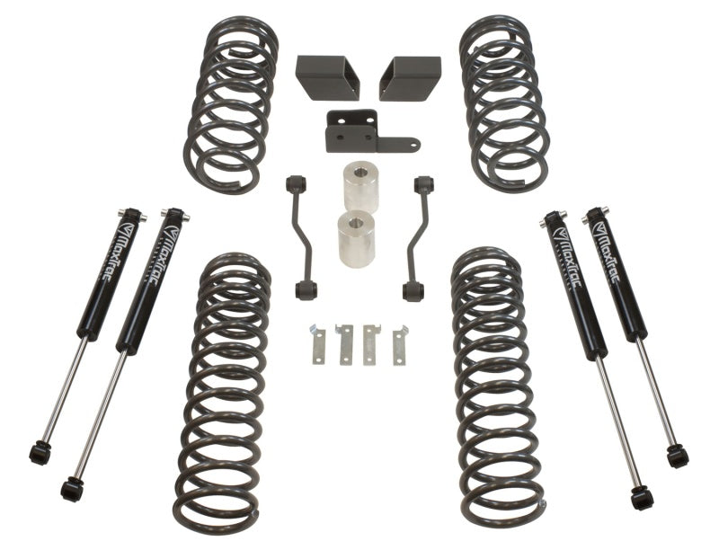 MaxTrac 18-19 Jeep Wrangler JL 3in/3in Coil Lift Kit w/MaxTrac Shocks Maxtrac Lift Kits  AXOPROS