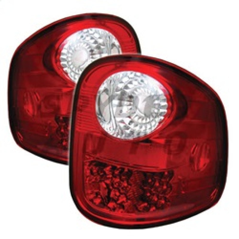 Spyder Ford F150 Flareside 97-03 LED Tail Lights Red Clear ALT-YD-FF15097FS-LED-RC SPYDER Tail Lights  AXOPROS