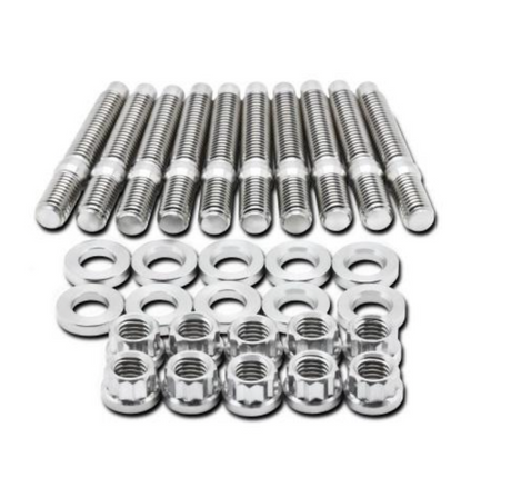 BLOX Racing SUS303 Stainless Steel Intake Manifold Stud Kit M8 x 1.25mm 55mm in Length - 9-piece BLOX Racing Hardware Kits - Other  AXOPROS