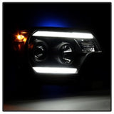Spyder Toyota Tacoma 12-15 Projector Headlights Light Bar DRL Black PRO-YD-TT12-LBDRL-BK SPYDER Headlights  AXOPROS