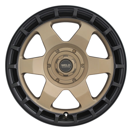 Weld Weld Off-Road Ridge 20x9 - 8x170 BP - ET0 - 125.1mm CB - Satin Bronze Wheel (Black Ring) Wheels - Cast aftermarket performance part