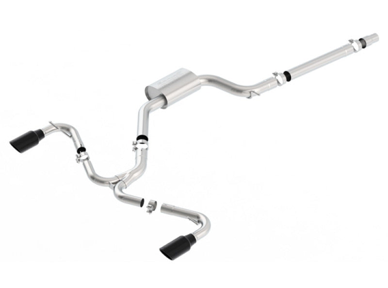 Borla 15-17 Volkswagen GTI (MK7) 2.0T AT/MT SS S-Type Catback Exhaust w/Black Chrome Tips Borla Catback  AXOPROS