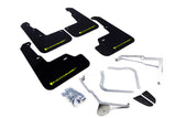 Rally Armor 15-21 Subaru WRX/STI Black UR Mud Flap w/Green Logo Rally Armor Mud Flaps  AXOPROS