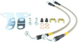StopTech Stainless Steel Front Brake Lines 2015 Ford Mustang GT w/ Performance Package Stoptech Brake Line Kits  AXOPROS