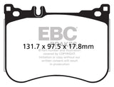 EBC 14+ Mercedes-Benz S550 4.7 Twin Turbo AMG Sport Pkg Redstuff Front Brake Pads EBC Brake Pads - Performance  AXOPROS
