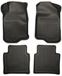Husky Liners 08-12 Chevy Malibu/07-09 Saturn Aura WeatherBeater Combo Black Floor Liners Husky Liners Floor Mats - Rubber  AXOPROS