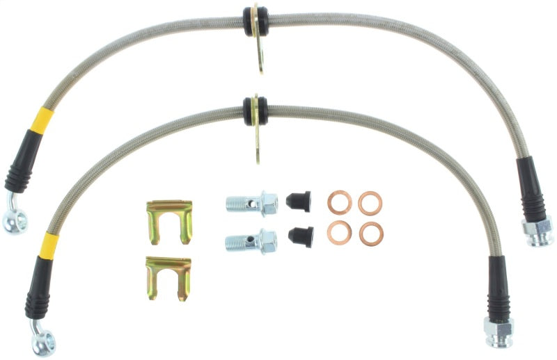 StopTech 13-13 Honda Civic EX Rear SS Brake Lines Stoptech Brake Line Kits  AXOPROS