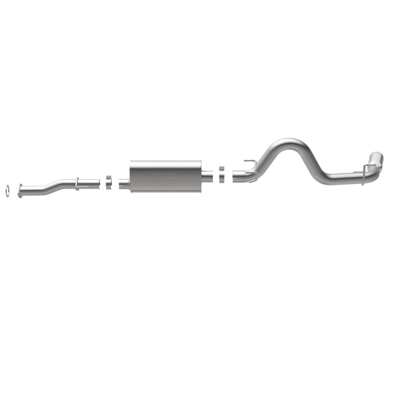 MagnaFlow Cat-Back 2016 Toyota Tacoma 3.5L V6 SS 3in Single Pass Side Exit Rear 4in Tip Magnaflow Catback  AXOPROS