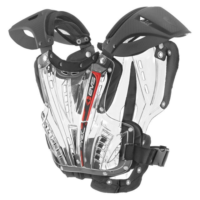 EVS Vex Chest Protector Clear/Black - Large EVS Body Protection  AXOPROS