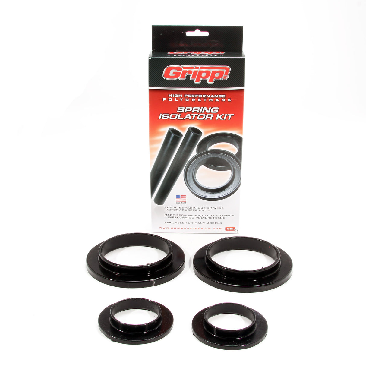 BBK MUSTANG REAR COIL SPRING ISOLATOR KIT (PAIR) POLYURETHANE BBK Performance Parts Coil Spring Insulator  AXOPROS