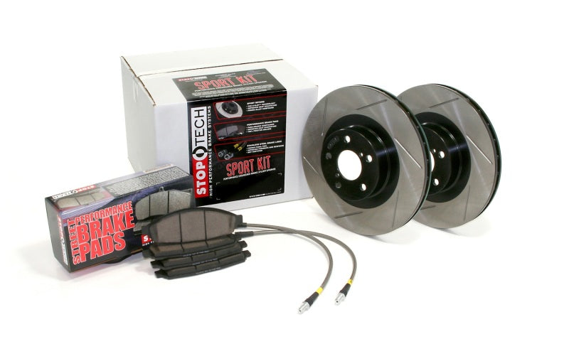 Sport Axle Pack, Slotted, Rear Stoptech Brake Rotors - Slotted  AXOPROS