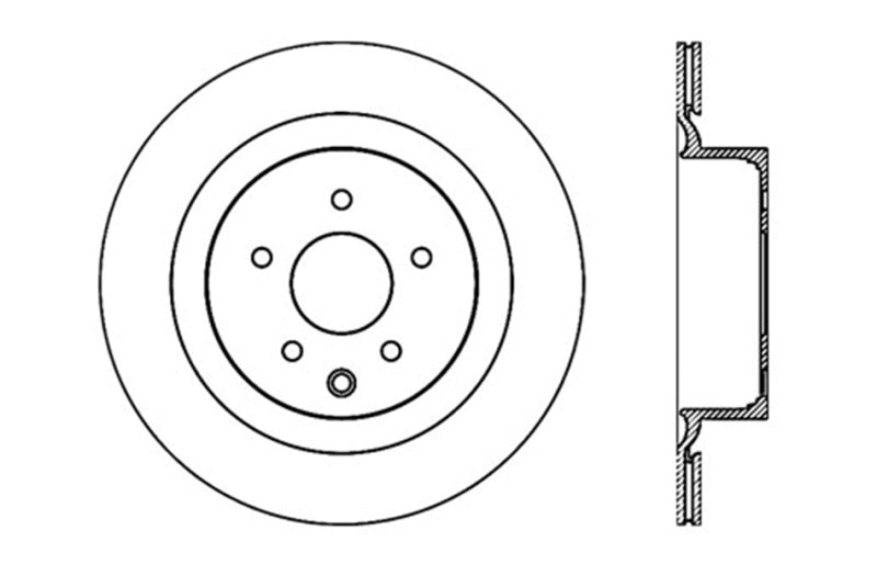 StopTech Infiniti G37 / Nissan 370Z SportStop Slotted & Drilled Rear Right Rotor Stoptech Brake Rotors - Slot & Drilled  AXOPROS