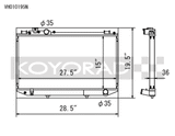 Koyo 89-92 Toyota Cressida 3.0L I6 Manual Only Koyo Radiators  AXOPROS