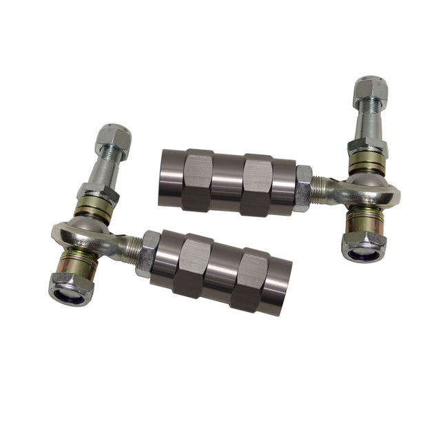 BBK 2005-2014 MUSTANG FRONT BUMP-STEER KIT CNC BILLET ALUMINUM HD HEIM JOINTS BBK Performance Parts Suspension Ball Joint Bolt Kit  AXOPROS