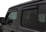 AVS 2018 Jeep Wrangler Unlimited (4-Door) Ventvisor In-Channel Window Deflectors 4pc - Smoke AVS Wind Deflectors  AXOPROS
