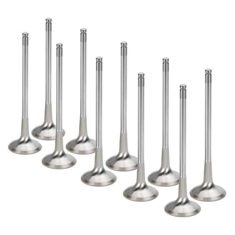 Supertech VW 1.8L/2.0L 16V 28.x6.96x98.20mm Flat Inconel Exhaust Valve - Set of 10 Supertech Valves  AXOPROS