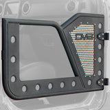DV8 Offroad Jeep 18+ Wrangler JL / 20+ Gladiator JT Front Rock Doors w/ Perforated Aluminum Mesh DV8 Offroad Doors  AXOPROS