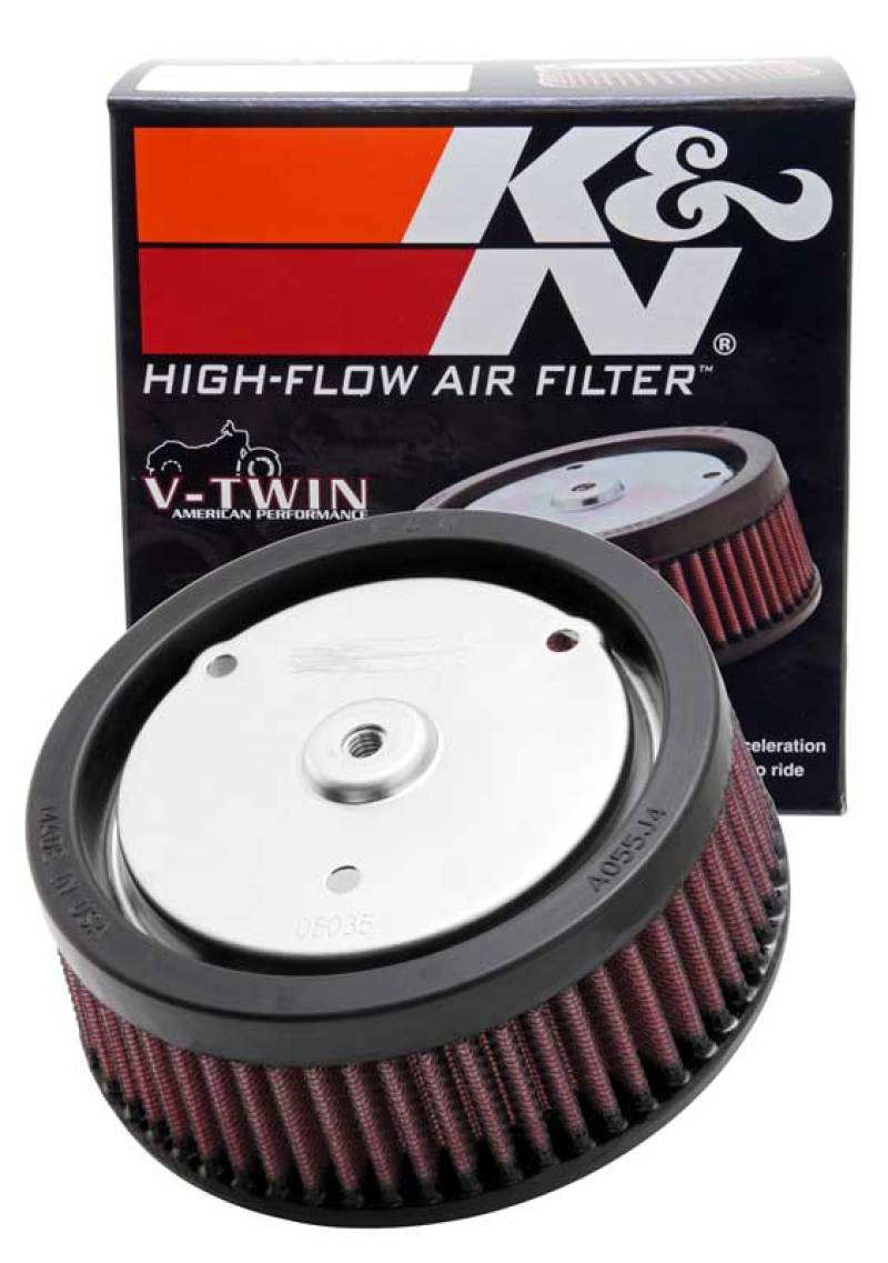 K&N Replacement Air Filter 5.5in Top OD x 6in Base OD x 2.313in H for Harley Davidson K&N Engineering Air Filters - Direct Fit  AXOPROS
