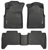 Husky Liners 05-13 Toyota Tacoma WeatherBeater Combo Black Floor Liners Husky Liners Floor Mats - Rubber  AXOPROS