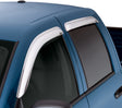 AVS 2019 RAM 1500 Crew Cab Ventvisor Outside Mount Front & Rear Window Deflectors 4pc - Chrome AVS Wind Deflectors  AXOPROS