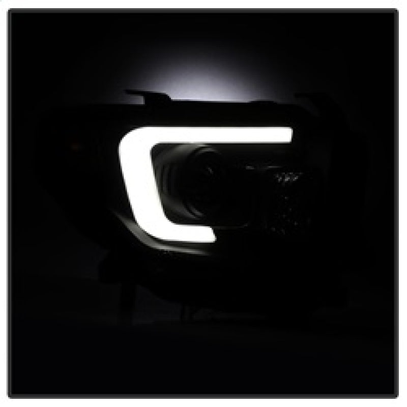Spyder Toyota Tundra 2014-2016 Projector Headlights Light Bar DRL Black Smoke PRO-YD-TTU14-DRL-BSM SPYDER Headlights  AXOPROS