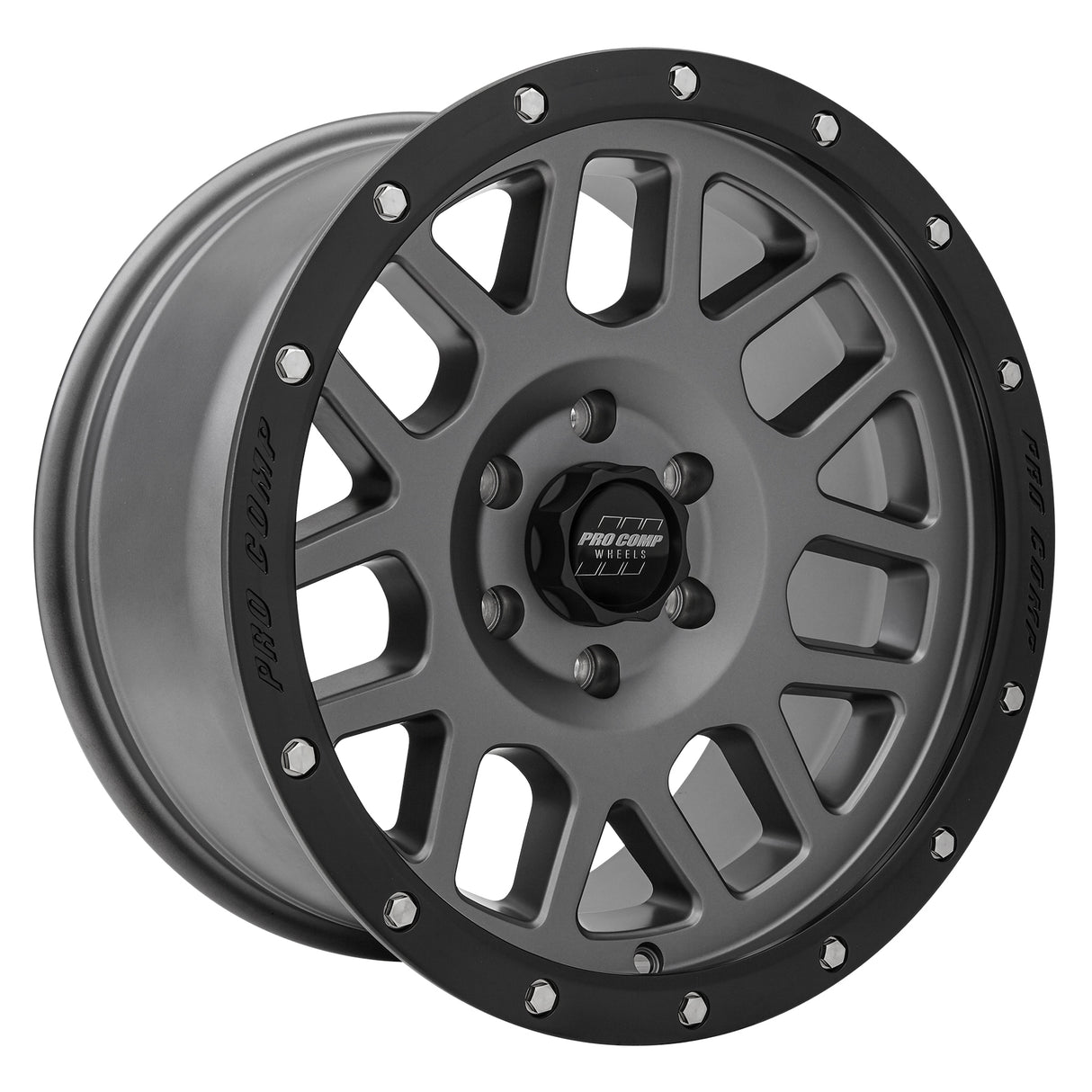 Vertigo Matte Graphite 18x9 6x135 5BS Offset 0mm Cap P/N 5040556000 Pro Comp Wheel  AXOPROS