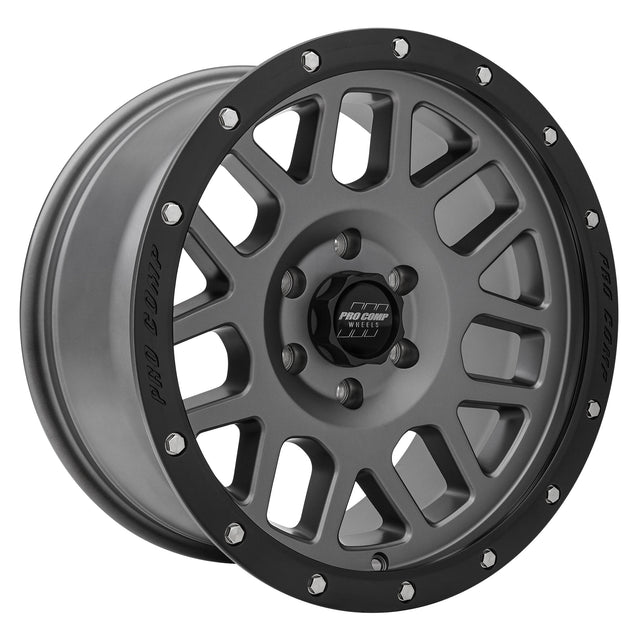 Vertigo Matte Graphite 18x9 6x135 5BS Offset 0mm Cap P/N 5040556000 Pro Comp Wheel  AXOPROS