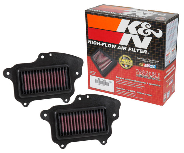 K&N 16-17 Suzuki Boulevard M90 1462CC Replacement Drop In Air Filter (Set of 2) K&N Engineering Air Filters - Direct Fit  AXOPROS
